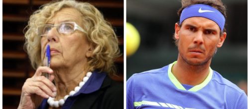 Manuela Carmena y Rafa Nadal en imagen