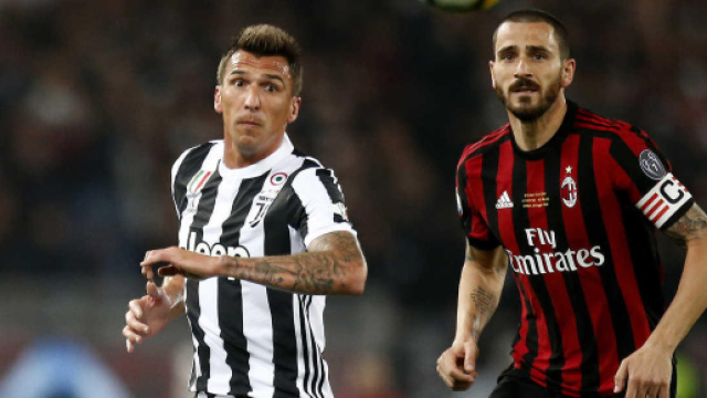 Ex compagni ora rivali, Mandzukic e Bonucci