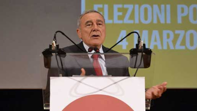 Il leader di Liberi e Uguali, Pietro Grasso