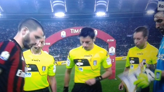 Juventus-Milan: i capitani Bonucci e Buffon