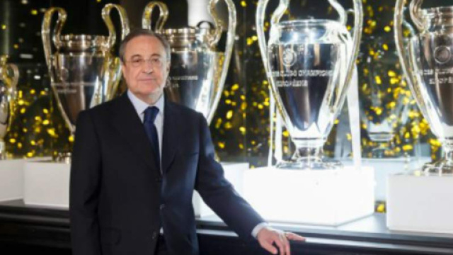 Il presidente del Real Madrid Florentino P&eacute;rez