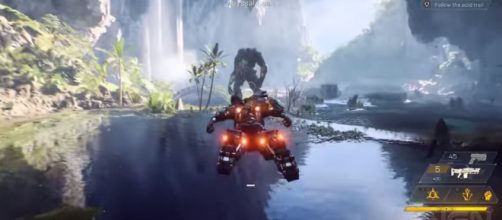 A screenshot from BioWare's 'Anthem' Image credit - YouTube/IGN