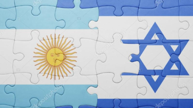 puzzle con la bandiera nazionale dell'Israele e argentina &mdash; Foto ... - depositphotos.com