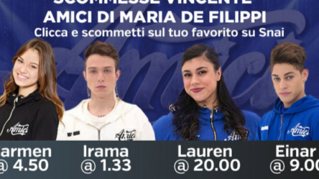 Vincente Amici 2018: quote e favoriti del talent
