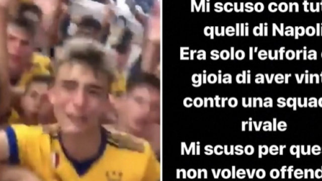 Il calciatore della Juventus si &egrave; subito scusato per l'accaduto