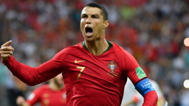 L'incontenibile gioia di Cristiano Ronaldo dopo il gol del tre a tre