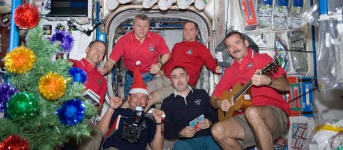 Chris Hadfield enjoys Christmas holiday in the Unity node of ISS (Image courtesy &ndash; NASA, Wikimedia Commons)