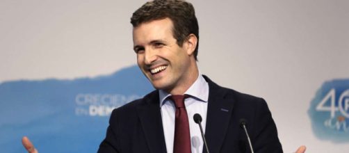 Pablo Casado presenta su candidatura para presidir el PP. Public Domain.