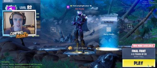 A screenshot from 'Fortnite' - YouTube screencap/TheCampingRusher - Fortnite