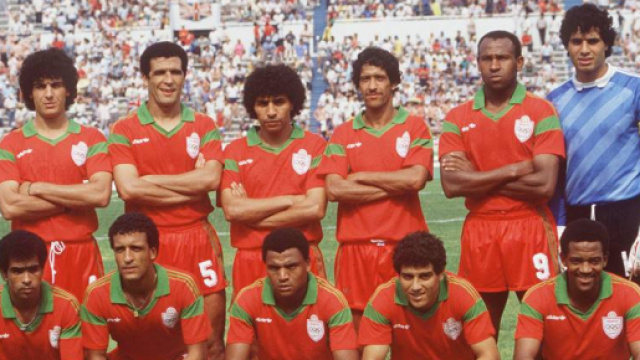 Il Marocco del 1986, prima squadra africana a superare il primo turno alla fase finale dei Mondiali