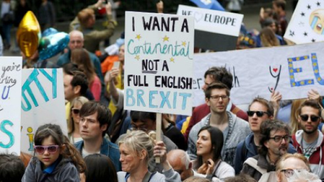 A Londra di &egrave; svolta una manifestazione per chiedere un nuovo referendum sulla Brexit.