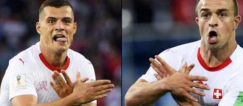 Xhaka y Shaqiri son investigados por celebrar haciendo el &aacute;guila bic&eacute;fala de Albania