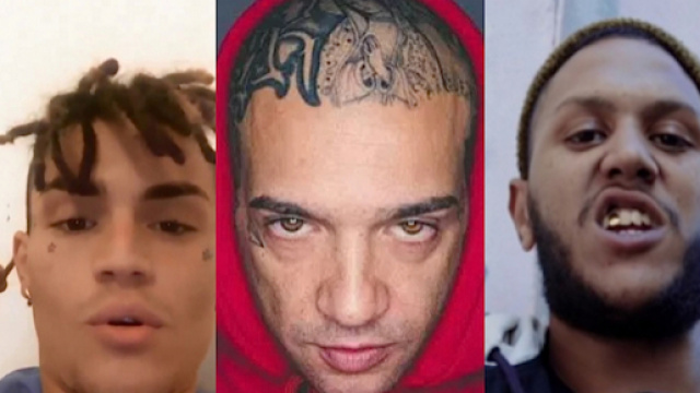 Da sinistra a destra: Gallagher, Vacca e Ni**a Dium