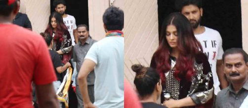Aishwarya Rai Bachchan clicked on the sets of 'Fanney Khan' (Image via Zoom Tv screencap)
