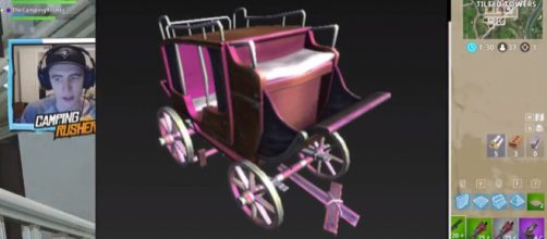 A 3D render of the stagecoach found in the 'Fortnite' game files - YouTube/TheCampingRusher - Fortnite