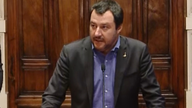 Il ministro dell'Interno, Matteo Salvini