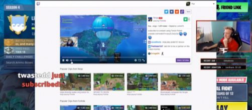A screenshot of one of FaZe Tfue's recent streams - YouTube/Fortnite Best Moments