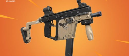 Redditor u/crimsondev's 3D concept of a 'Fortnite' weapon known as the Hornet. - [Kriss Vector / YouTube screencap]