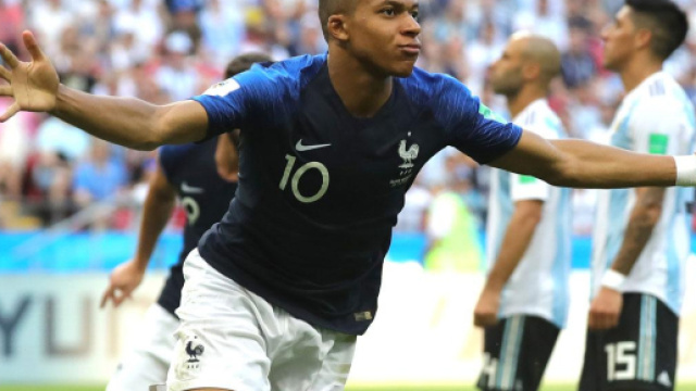 Mbapp&egrave;, talento francese che ha deciso la sfida contro l'Argentina di Messi.
