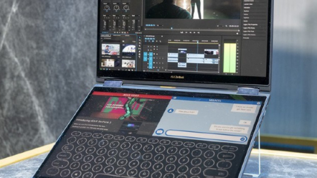 asus precog, il pc con due display al posto della tastiera