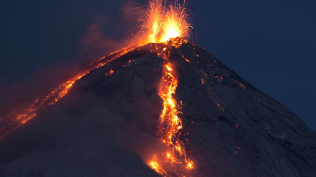&Eacute;ruption du volcan de Fuego au Guatemala