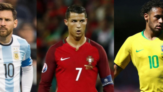 Leo Messi, Cristiano Ronaldo e Neymar, protagonisti annunciati al Mondiale di Russia