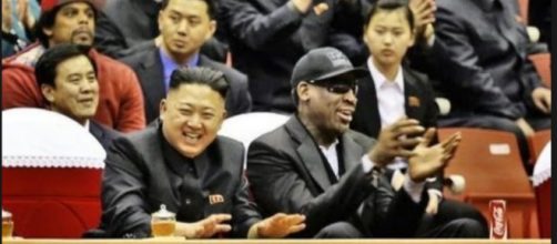 Rodman and Jung-un reporedly have a great relationship. [Image via The Young Turks / YouTube screencap]