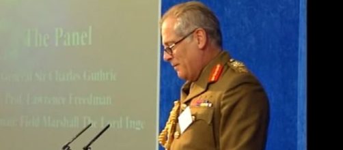 Lord Guthrie fell off his horse at Trooping the Colour - Image credit - TheECSSR | YouTube