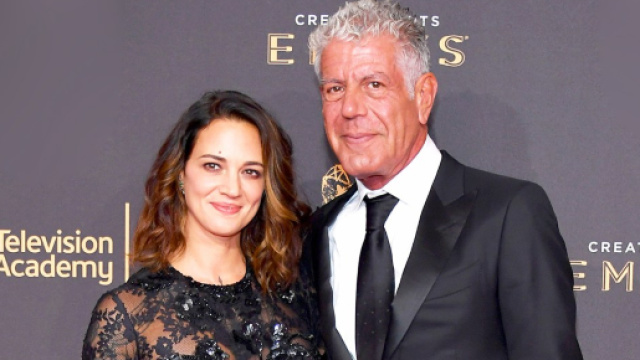 Anthony Bourdain Supports Girlfriend Asia Argento Amid Harvey ... - usmagazine.com