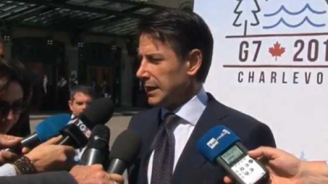 Il premier italiano Giuseppe Conte al G7 2018