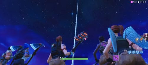 A screenshot of the rocket launch in 'Fortnite' - YouTube screencap/D