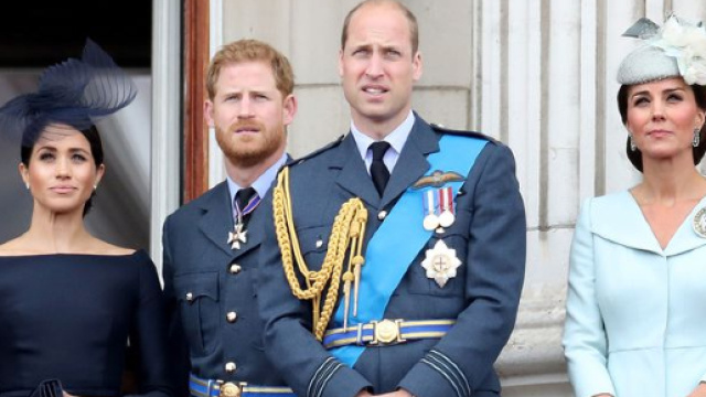 I duchi di Cambridge e del Sussex al centenario del Raf.