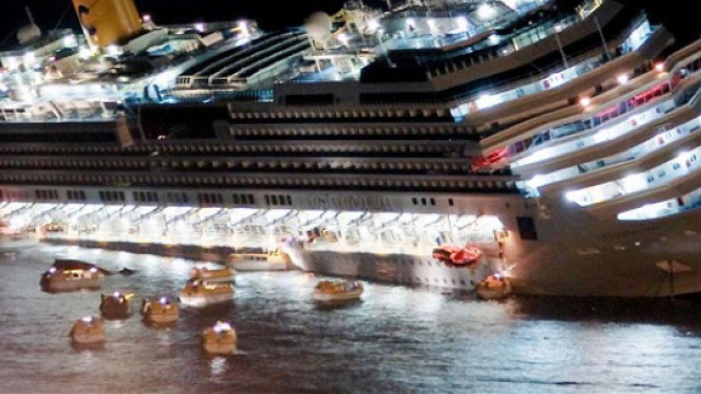 Il tragico naufragio della nave da crociera Concordia di fronte all'isola del Giglio