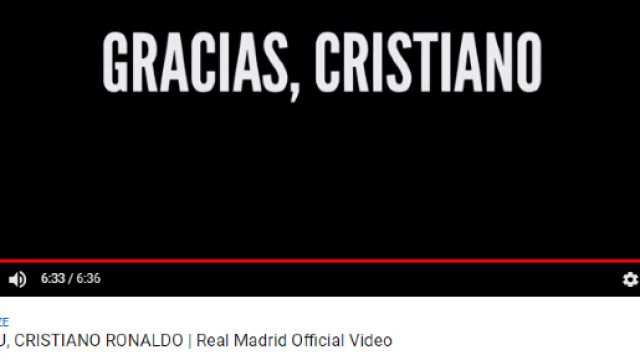 Il ideo commovente del Real Madrid per salutare Ronaldo
