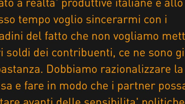 Dichiarazione di Di Maio su Alitalia