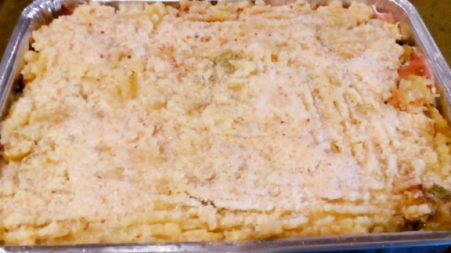 Tortino di patate, zucchine e speck