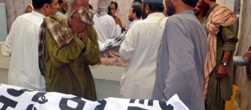 A scene after the bomb attack - Photo-( image credit-BBC/ Youtube.com)