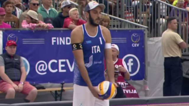 La coppia Nicolai-Lupo nella finale degli Europei dello scorso anno