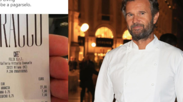 Polemica contro Cracco: "41 euro per 3 spremute e 2 acque"