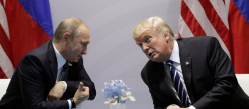 Donald Trump and Vladimir Putin in Helsinki.