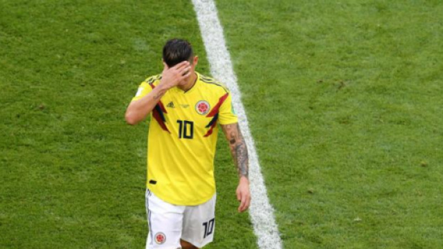 James Rodriguez,il talento colombiano al momento dell'infortunio.