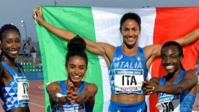 Le azzurre vincono l'oro alla staffetta 4x400 dei Giochi del Mediterraneo
