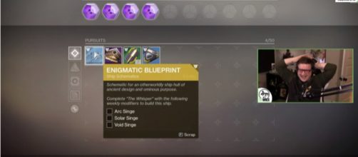 It's a blueprint for an Exotic Ship. [Image source: TheTeawrex/YouTube]