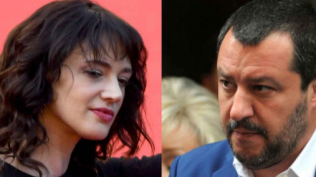 Asia Argento contro Matteo Salvini dopo la denuncia a Saviano