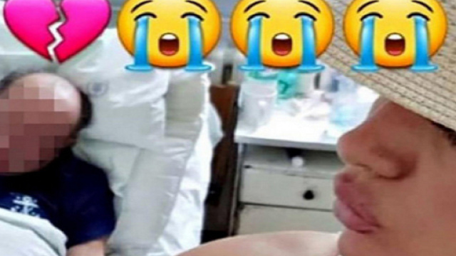 Si scatta un selfie col padre appena morto - Instagram.com