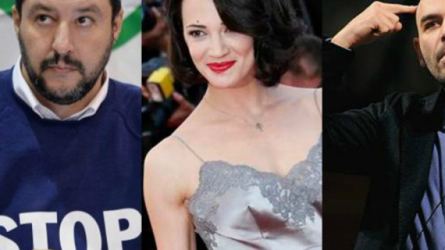Matteo Salvini risponde ad Asia Argento e querela Roberto Saviano. Blasting News