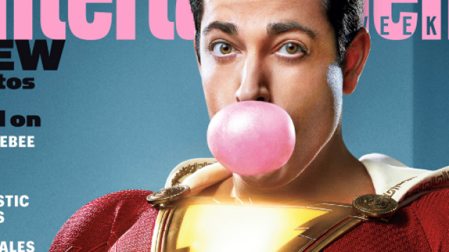 Zachary Levi nei panni di Shazam in copertina su Entertainment Weekly!