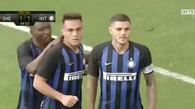 Mauro Icardi, autore del pareggio con lo Sheffield United