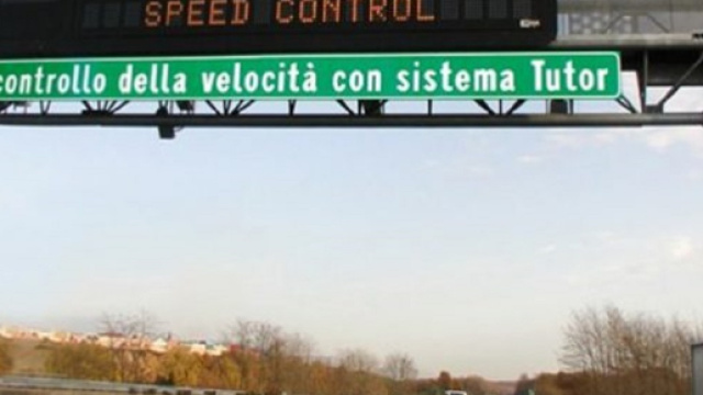 Autovelox, nuovo sistema Tutor in funzione