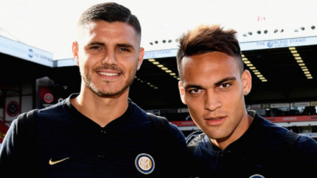 Mauro Icardi e Lautaro Martinez, tra gli interisti pi&ugrave; attesi in vista della sfida con il Chelsea